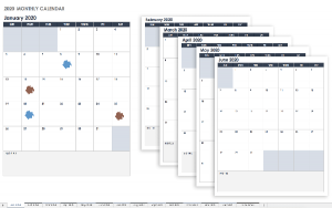 IC 2020 Monthly Calendar Portrait Google 1
