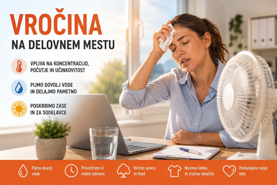 vpliv vrocine na delo