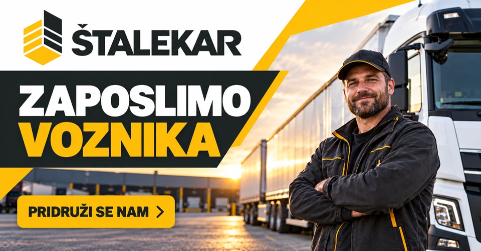 Štalekar zaposluje voznika tovornjaka