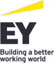 125x125 EY Logo Beam Tag Stacked RGB OffBlack Yellow